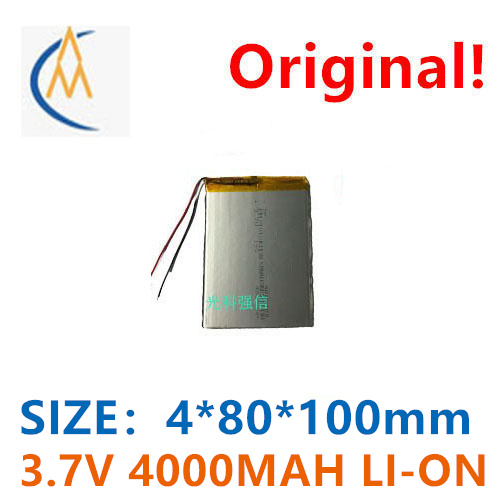 Cheap Tablet Accessories - もっと買うつもり安い新しい 3.7V ポリマーリチウム電池 4080100 4000mAh タブレット