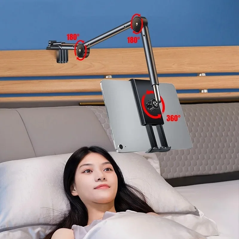 Cheap Tablet Accessories - 360度回転可能なベッド用タブレットスタンドホルダー、携帯電話、タブレット、怠惰な長い腕のベッドデスクタブレットマウント、iPad Mini対応