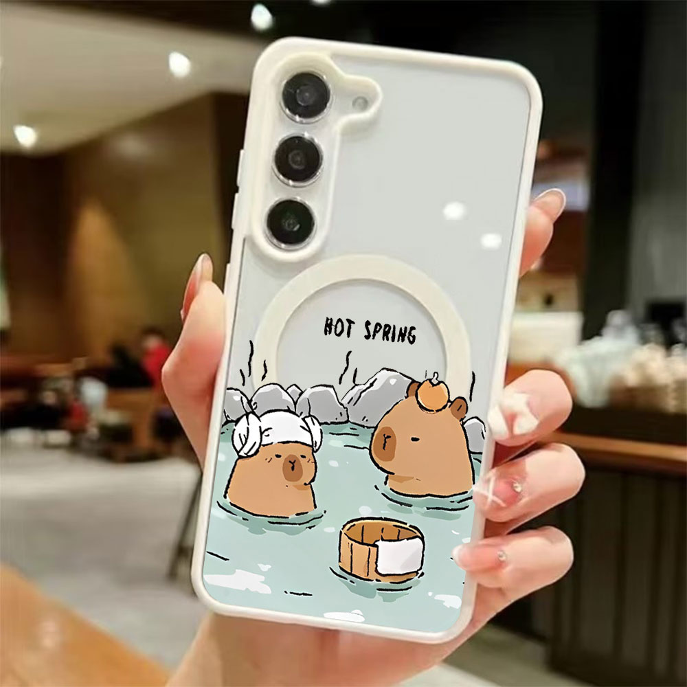 Tablet And Accessories Case - カラートランスペアレント磁気吸着スマホケース Samsung Galaxy S26 S25 S24