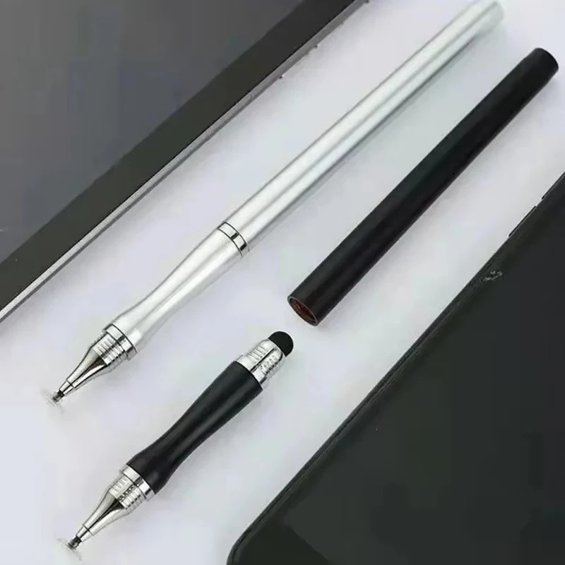 Drawing Tablet Pen Accessories - 1/2/4 個 2in1 スタイラスペンユニバーサル描画タブレット容量性スクリーンタッチペンモバイル Android 電話用スマート鉛筆アクセサリー