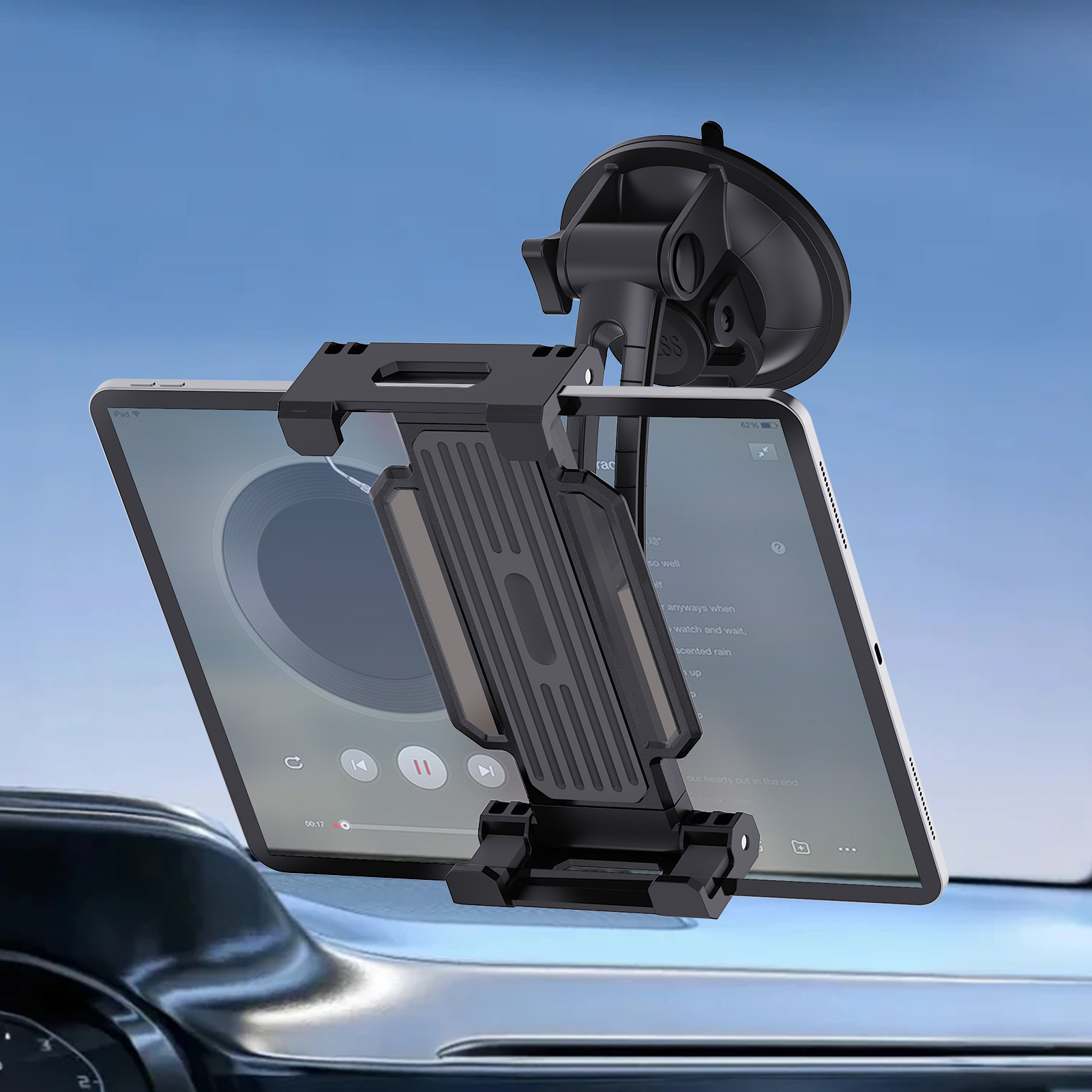 Trimble Tablet Accessories - ユニバーサルカーダッシュボードフロントガラスマウントタブレットホルダー iPad Pro 11 12.9 Air