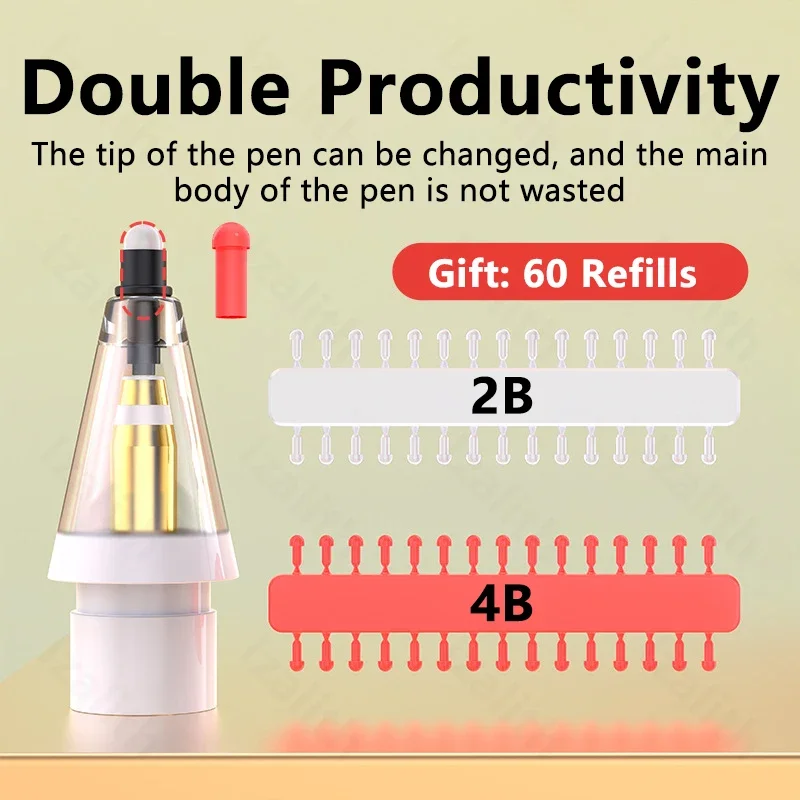 交換用鉛筆のヒント 2B Apple Pencil Pro  - Tablet Pencil Accessories のレビューと価格