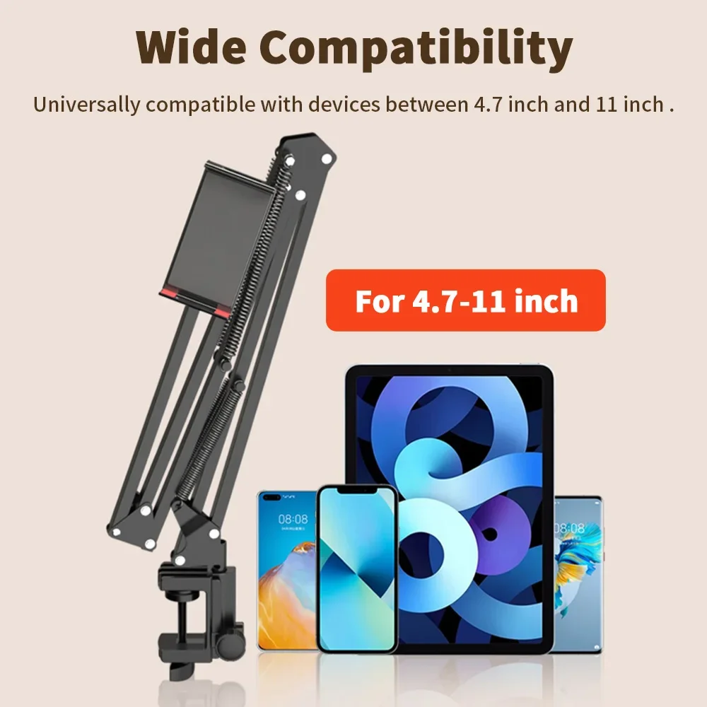 90cmメタルアーム付きベッド用タブレットホルダー 360  - Cheap Tablet Accessories のレビューと価格