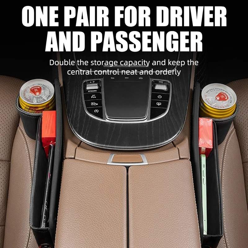 カーシート隙間収納ボックスポケットユニバーサル財布キーカード - Tablet Accessories For Car のレビューと価格