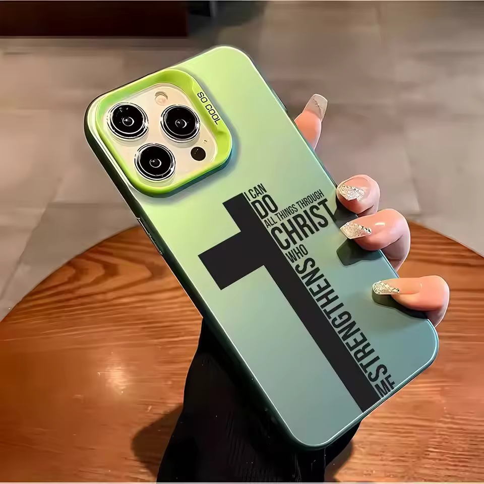 指紋防止クロス聖書柄iPhoneケース iPhone 17  - Tablet And Accessories Case のレビューと価格
