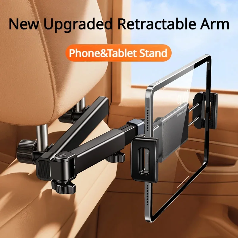360度回転調整可能な車のヘッドレスト電話タブレットホルダー - Trimble Tablet Accessories のレビューと価格