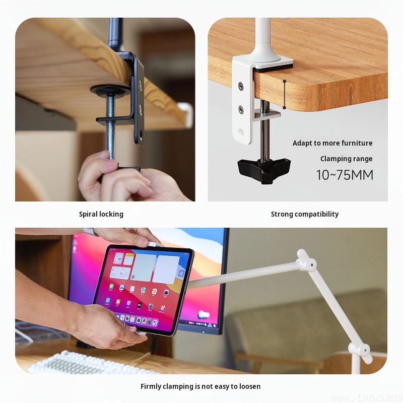 タブレットマウントメタルスタンドホルダーアーム 4.7-12 - Xiaomi Tablet Accessories のレビューと価格
