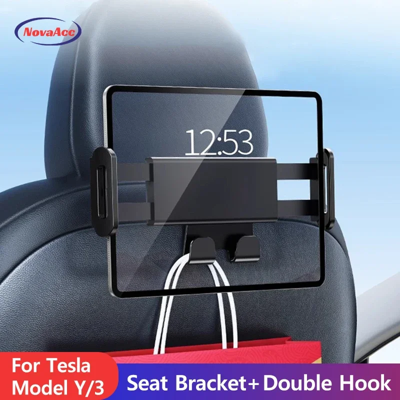 車のヘッドレストマウントホルダー テスラモデル 3 Y 用  - Tablet Accessories For Car のレビューと価格