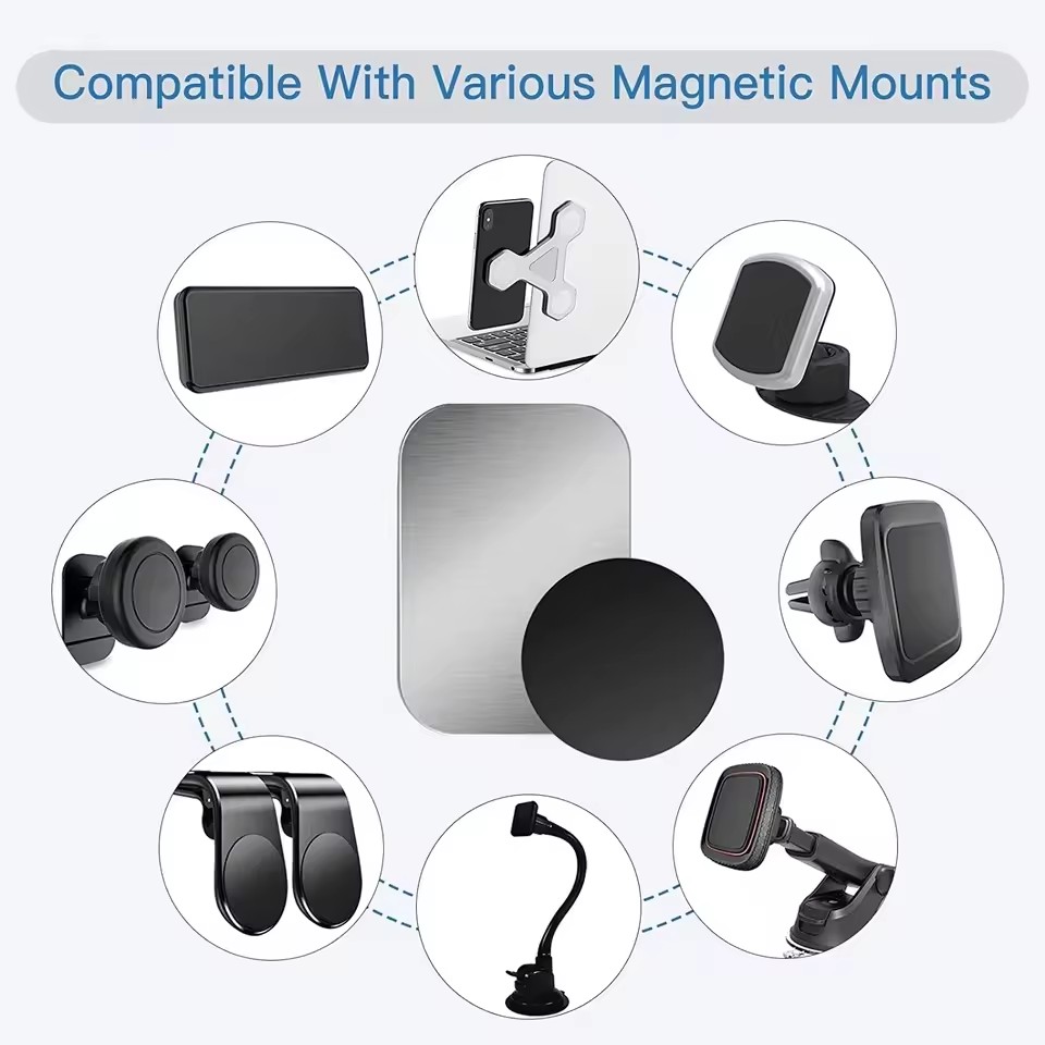 薄型磁性金属プレート 車載電話ホルダー用 ユニバーサル鉄板デ - Trimble Tablet Accessories のレビューと価格