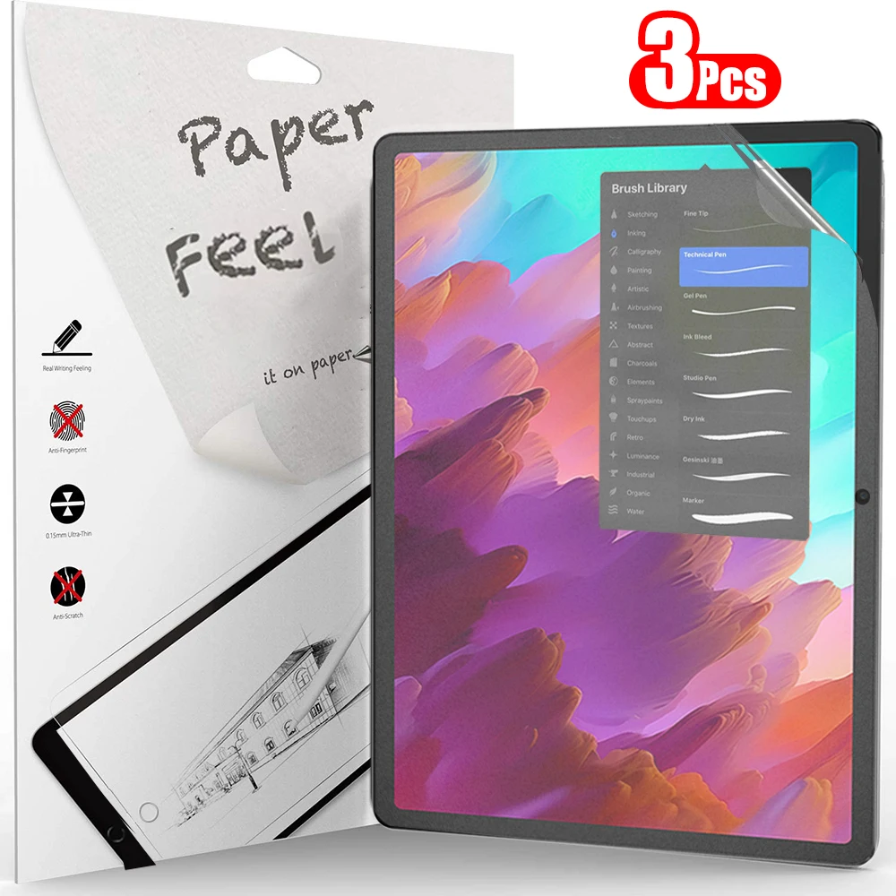 3枚入り 紙のような感触のスクリーンプロテクター Lenov - Cheap Tablet Accessories のレビューと価格