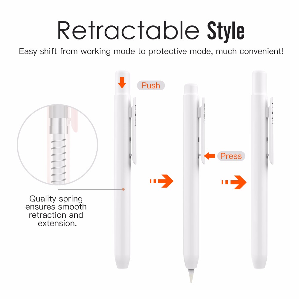 Apple Pencil用moko保護ケース、クリップ内蔵ペ - Tablet Pencil Accessories のレビューと価格