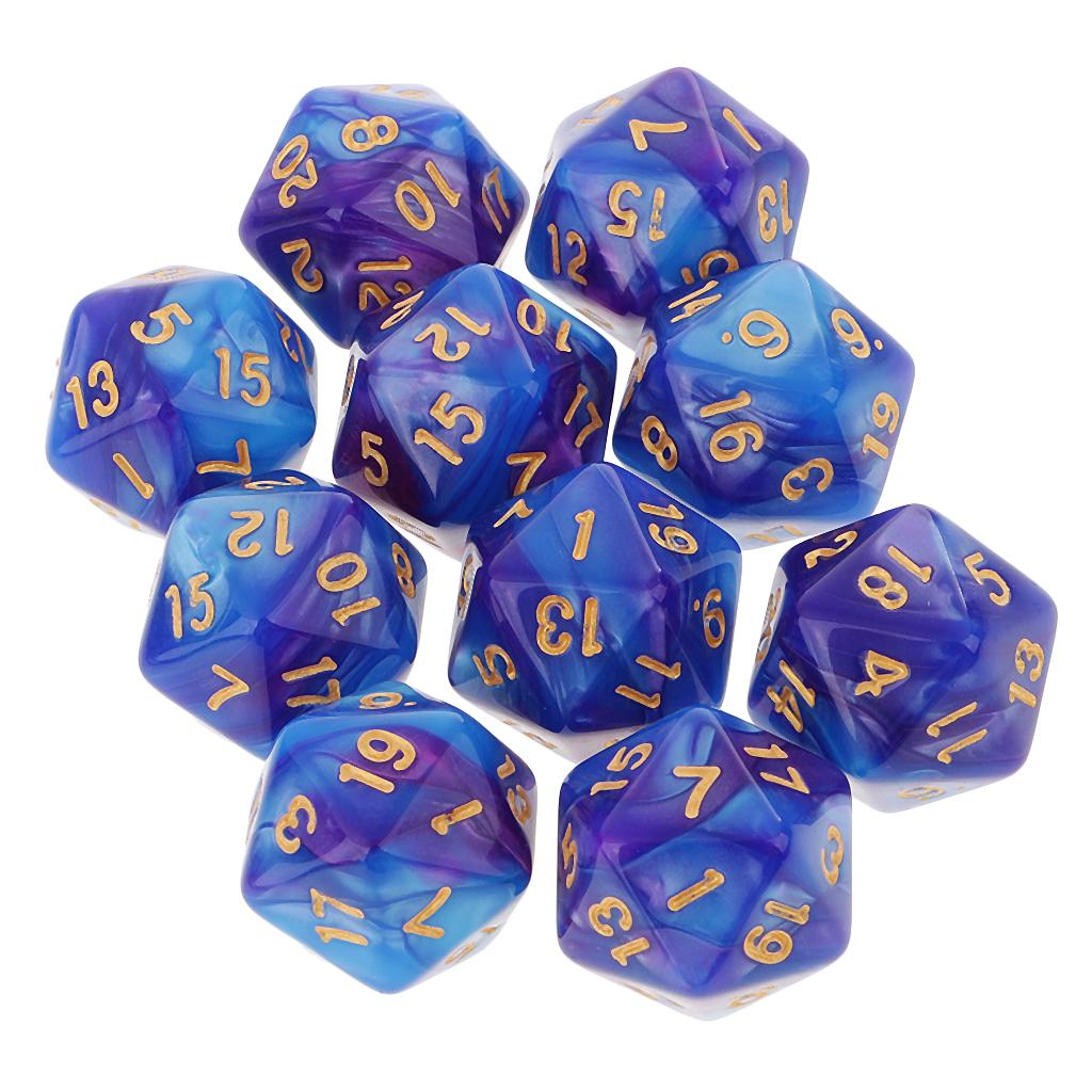 10 個多面体 20 面サイコロ D20 サイコロ RPG  - Tablet Accessories Kit のレビューと価格