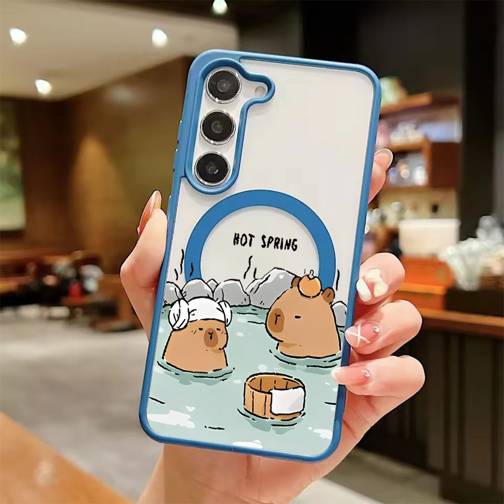 カラートランスペアレント磁気吸着スマホケース Samsung - Tablet And Accessories Case のレビューと価格