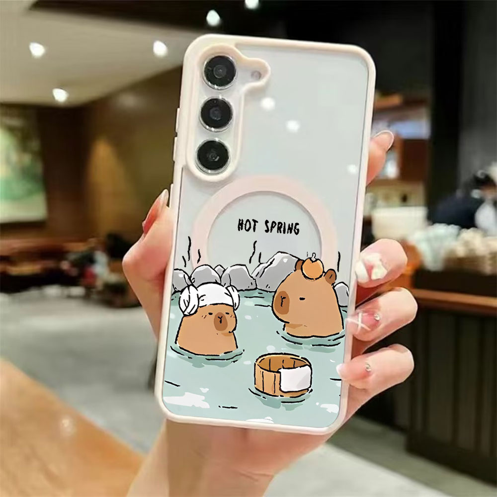 カラートランスペアレント磁気吸着スマホケース Samsung - Tablet And Accessories Case のレビューと価格