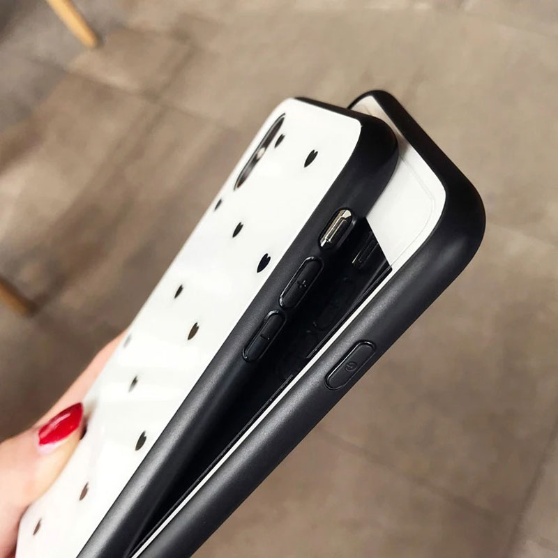 Realme用の耐衝撃ハードカバー,小さな愛の心,強化ガラス - Realme Gt 6 のレビューと価格