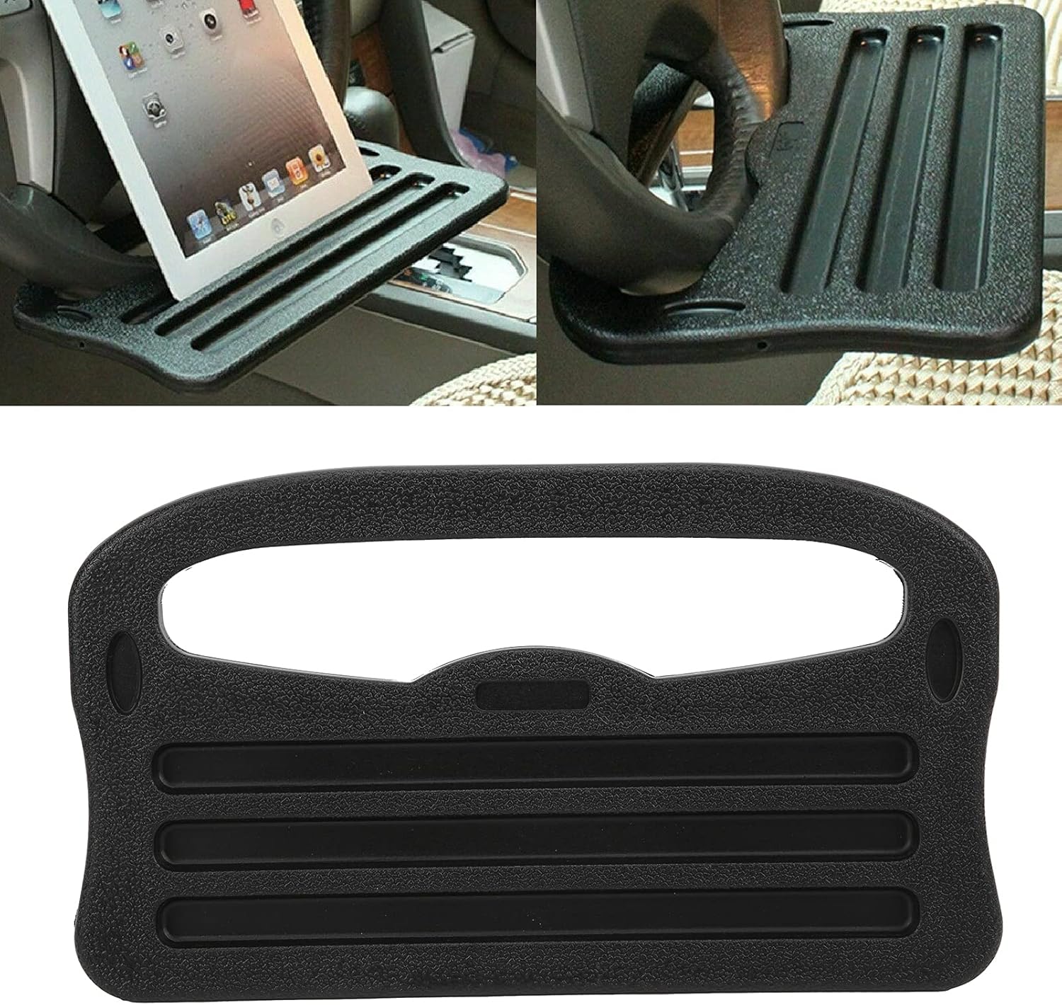 2in1 車のステアリングホイールトレイ自動車インテリア収納 - Tablet Accessories For Car のレビューと価格