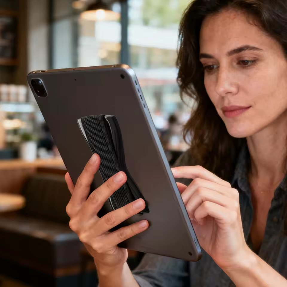 ポータブル電話グリップ弾性ストラップ、ブラックベース付き、ス - Xiaomi Tablet Accessories のレビューと価格